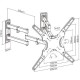 TV LCD BASE  LPA63-446C 23''-55'' 45kg ΓΩΝΙΑΚΗ ΜΕ ΔΙΠΛΟ ΤΗΛΕΣΚΟΠΙΚΟ ΒΡΑΧΙΟΝΑ